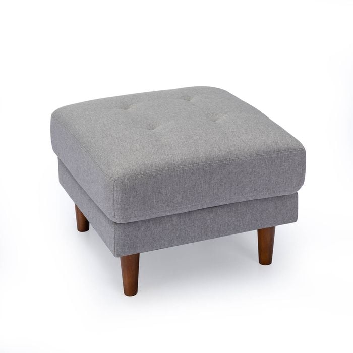 Zinus Adair Modern Ottoman - Light Grey