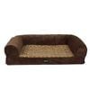 Pawz Memory Foam Pet Sofa Bed Large Brown
