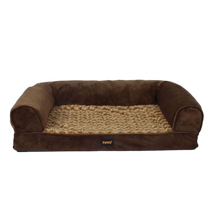 Pawz Memory Foam Pet Sofa Bed Large Brown