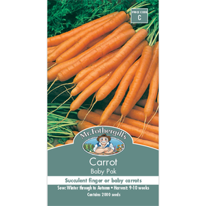 Mr Fothergill's Carrot Baby Pack Seeds