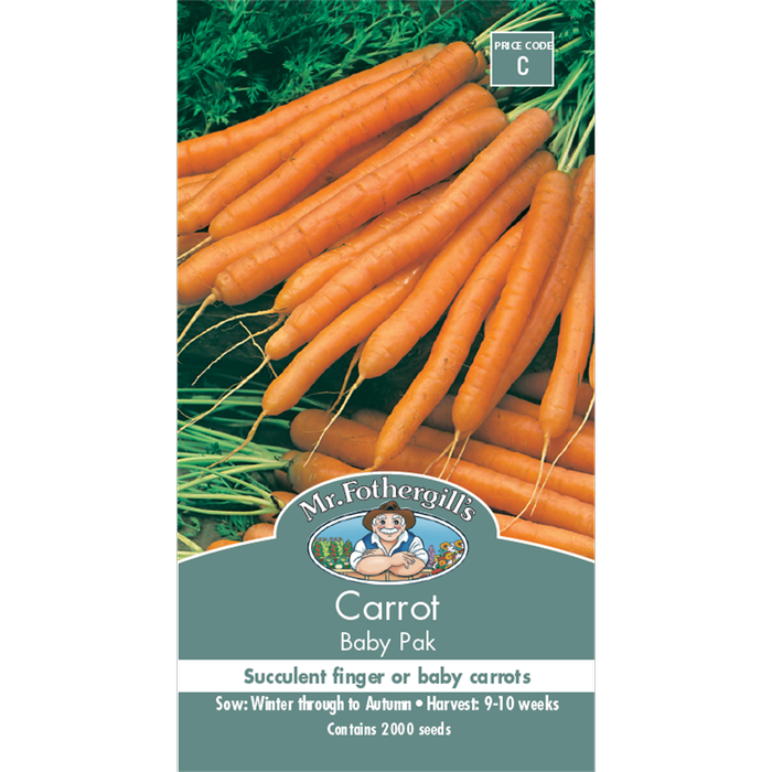 Mr Fothergill's Carrot Baby Pack Seeds