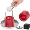 Vevor 6cm Ice Ball Press Red With Tong And Drip Tray For Whiskey Cocktail Scot On Party Holiday