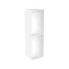Lugna 2048 x 600 x 580mm White Double Hanging Robe Insert