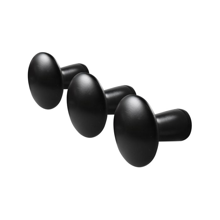 Adoored Black Circle Deco Hook - 3 Pack