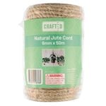Crafted 6mm x 50m Natural Jute Cord