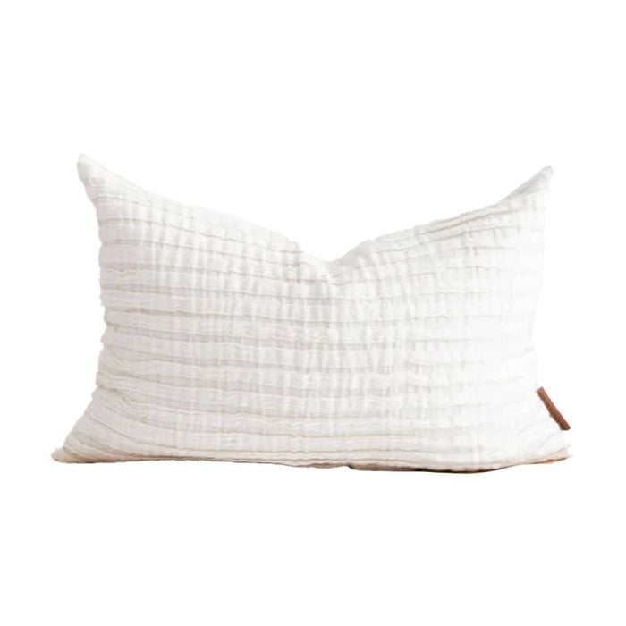 Huxford Grove The Airlie Cushion Rectangle 40x60cm - White