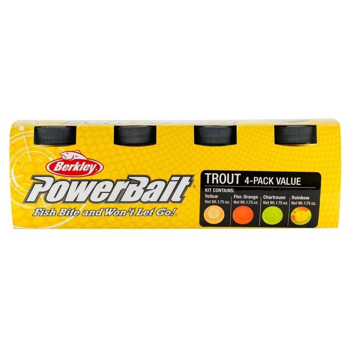 Berkley Powerbait 4 Pack Assorted Trout Fishing Lure Value Pack