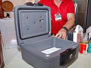 A waterproof/fireproof safe.