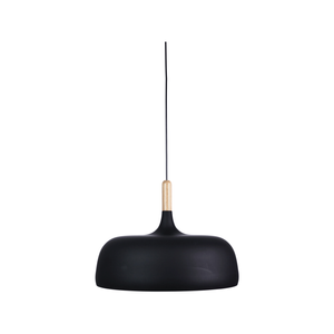 Oriel Lighting Malt 48cm Scandustrial Designed Pendant - Black 48cm