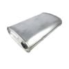 Redback 2-1/4" Triple Flow Muffler Offset/offset - 11" X 6" Oval, 20" Long, Aluminised Steel
