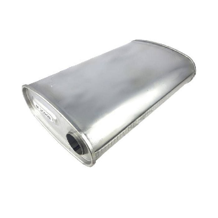 Redback 2-1/4" Triple Flow Muffler Offset/offset - 11" X 6" Oval, 20" Long, Aluminised Steel