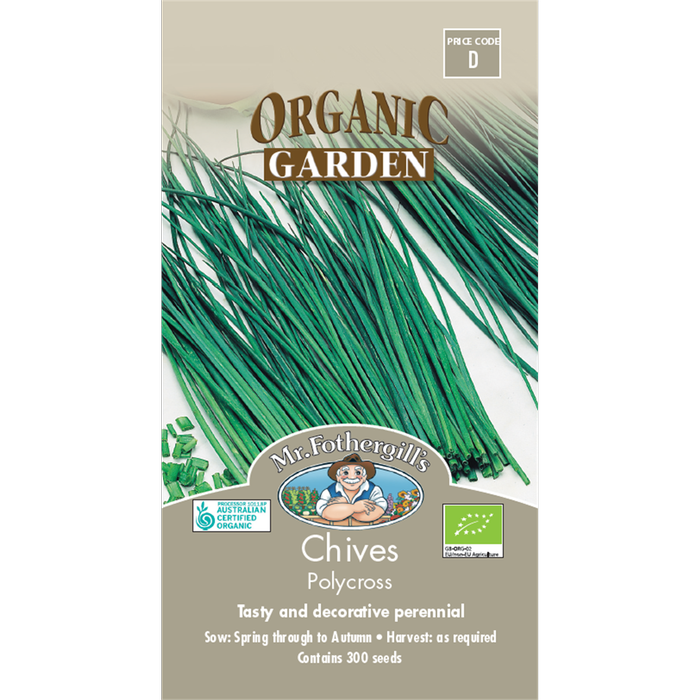 Mr Fothergill's Polycross Chives Organic Seeds