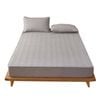 Anycozy Mattress Cover Gray Queen Size Pure Cotton Soft Quilted Bed Sheet Anti-bacterial Protector Cover