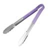 Hygiplas Serving Tongs Colour Coded Vinyl Handle Purple 300mm Commercial Kitchen Food Safety