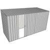 Build-a-Shed 1.5 x 3.7 x 2m Single Sliding Side Door Skillion Shed - Zinc