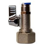 Stefani 1/4" Tubing To Straight Mains Shut Off Valve