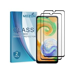 2 Pack MEZON Samsung Galaxy A04s Full Cover Tempered Glass Screen Protectors