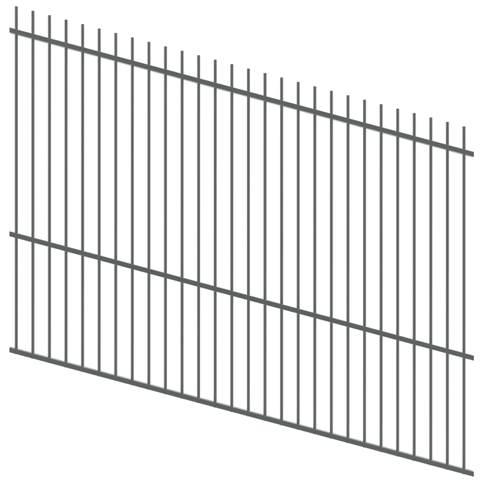 ProtectorAl 1201 - 2400 x 1800mm Monument Raked 16-30º Picket Top Pool Fence Panel