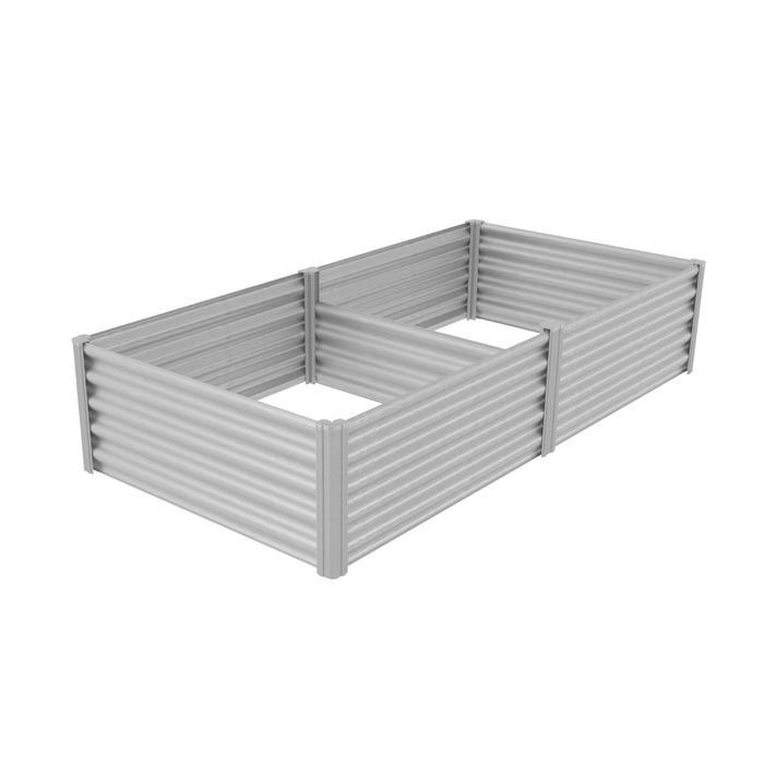 The Organic Garden Co 200 x 100 x 41cm Zincalume Raised Garden Bed
