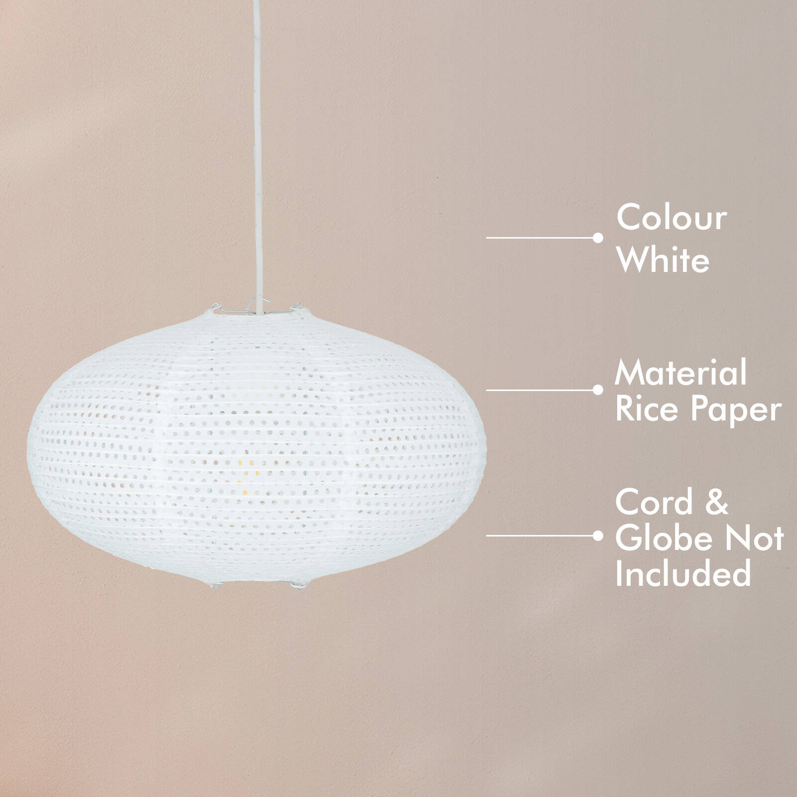 Verve Design Asa 36cm Rice Paper Shade Bunnings New Zealand