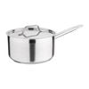 Nisbets Essentials Saucepan Stainless Steel With Lid 3ltr 200mm Commercial Kitchen Cookware