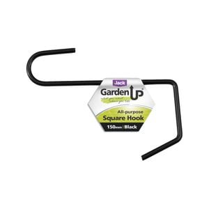 Jack 150mm Black Square Hanging Basket Hook - 150mm