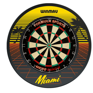 Formula Sports Micro Band 3 Dart Board And Winmau Miami Dartboard Surround Set