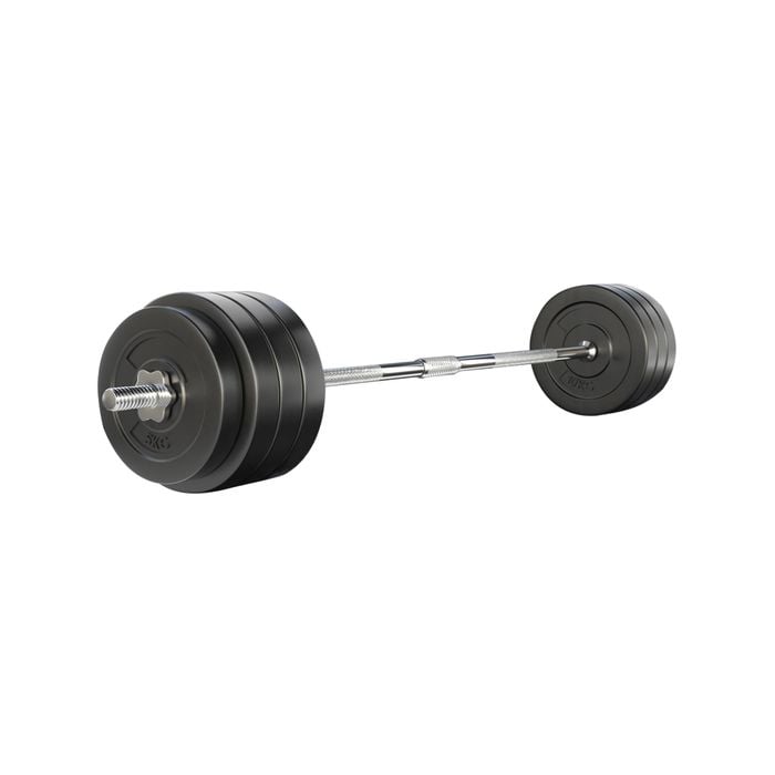 78KG Barbell Weight Set Plates Bar Bench Press 168cm