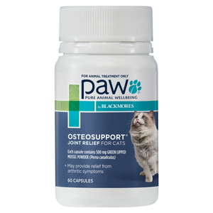 PAW Osteosupport For Cats - 60 Capsules