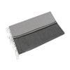 IDC Homewares Isaac Black Silver Cotton Throw Rug 100 x 200cm