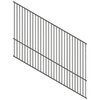 ProtectorAl 0350-1200W x 1200H Woodland Grey Flat Top Square Picket Pool Fence Panel Raked 16-30º