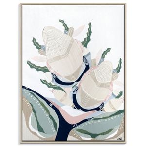Artist Lane "Banksia Elements No. 5  " by Ani Ipradjian - 41x51cm Timber Framed Canvas