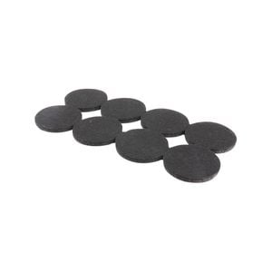 Surface Gard 38mm Black Round Felt - 8 Pack