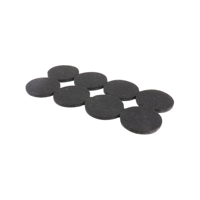 Surface Gard 38mm Black Round Felt - 8 Pack