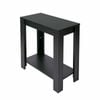 P&P Black Two-Tier Side Table / Nightstand