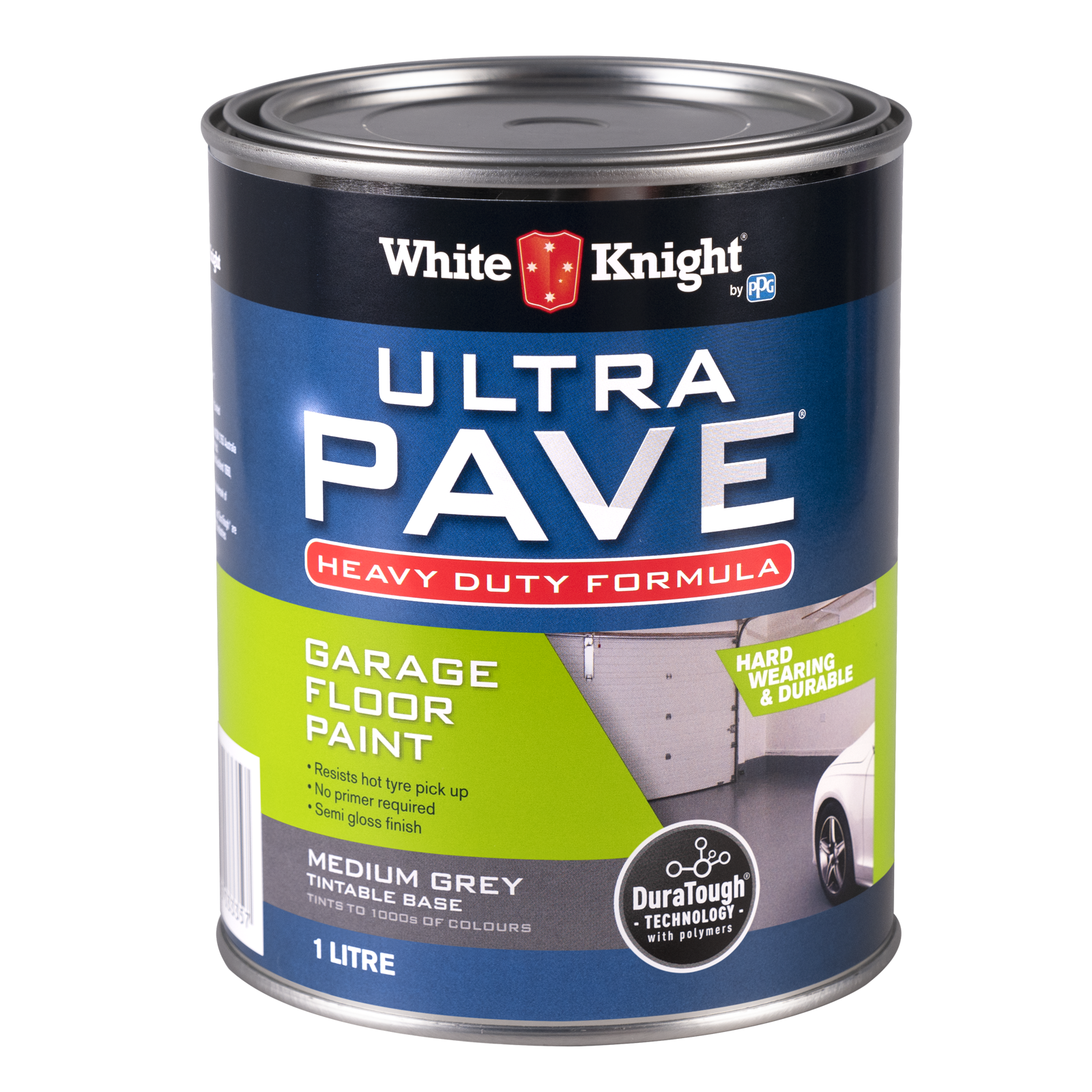 White Knight Ultra Pave 1L Medium Grey Heavy Duty Garage Floor Paint product image
