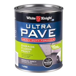 White Knight Ultra Pave 1L Medium Grey Heavy Duty Garage Floor Paint