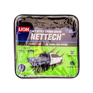 Lion 1.8 x 2m Heavy Duty Meshtech Cargo Net - To Suit Dual Cab Ute Or 6' x 4' Trailer