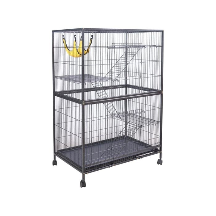 Yes4pets Pet 140cm 4 Level Bird Ferret Parrot Cage Aviary Cat Castor