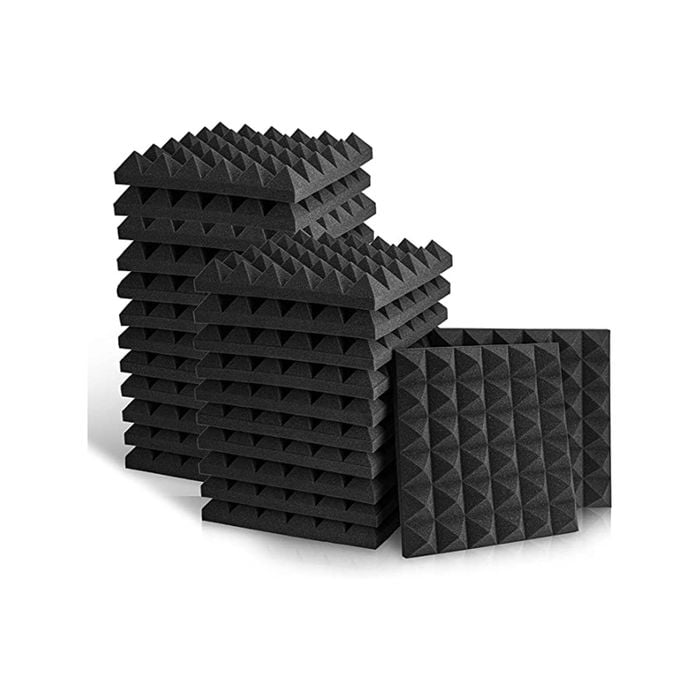iDEER LIFE Acoustic Foam, 24Pcs, Sound Absorbing Panels Wall Tiles (Argyle Shape)