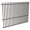ProtectorAl 1201-2399W x 1800H Satin Black Aluminium Radiator Pool Fence Panel with Mid Rail - Black