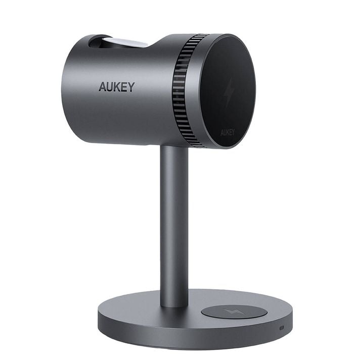 AUKEY LC-MC311A MagFusion 3-in-1 Pro Qi2 Active Cooling Wireless Charging Station.