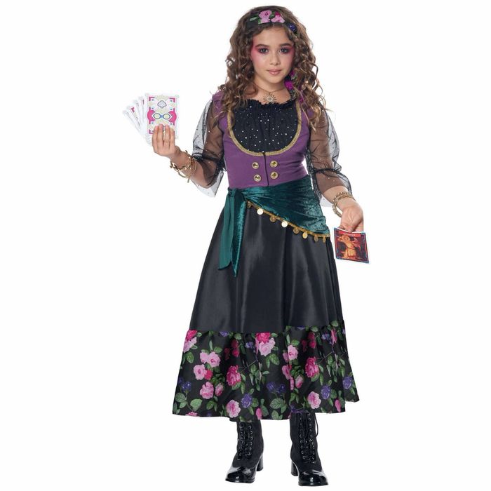 Miss T FYE Teller of Fortunes Fortune Teller Gypsy Tarot Reader Girls Costume L