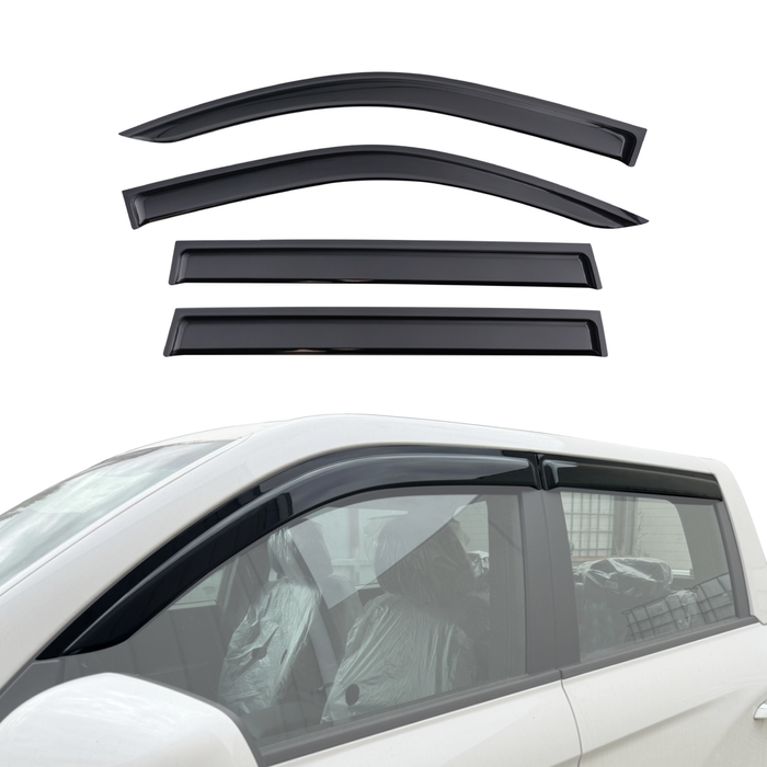 AUSGO Luxury Weather Shields for KGM SsangYong MUSSO 2018-Onwards Weathershields Window Visors Wind Deflectors