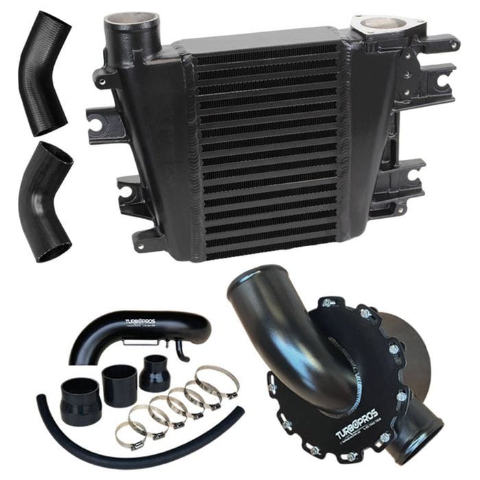 Upgrade Aluminium Intercooler, Airbox And Piping Kit For Nissan Patrol Zd30 3.0l Direct Injection 2000-2007