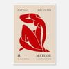 Galrie Papiers Découpés H. Matisse Print Red Silhouette (1948) Elegant for your Home, Poster Only, 70 x 100cm (28 x 40inch)