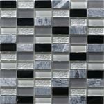 Decor8 Tiles 300 x 300 x 8mm Grey Mix Linear Mosaic Tile