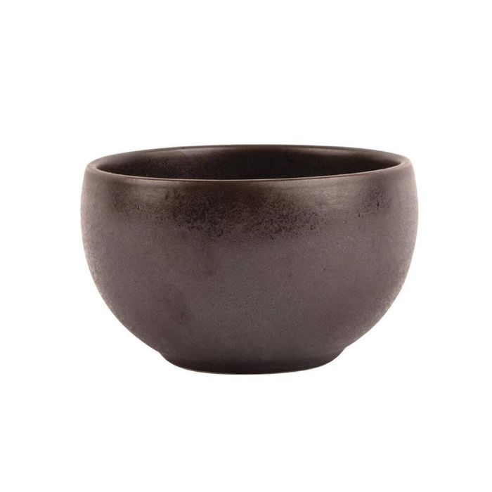 Olympia Fusion Rice Bowl Black Speckled 130mm 6 Pack Ceramic Serving Tableware