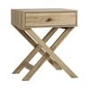 Oikiture Bedside Tables Set of 2 Nightstand Storage Cabinet Side End Table
