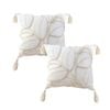 SOGA 2X 45CM Wabi-Sabi Cream Flower Throw Pillows